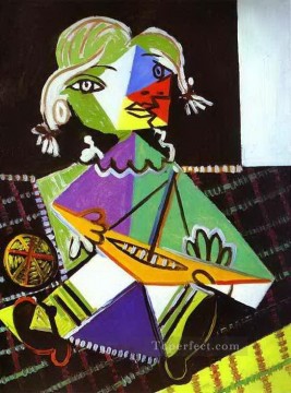  boat - Girl with a Boat Maya Picasso 1938 Pablo Picasso
